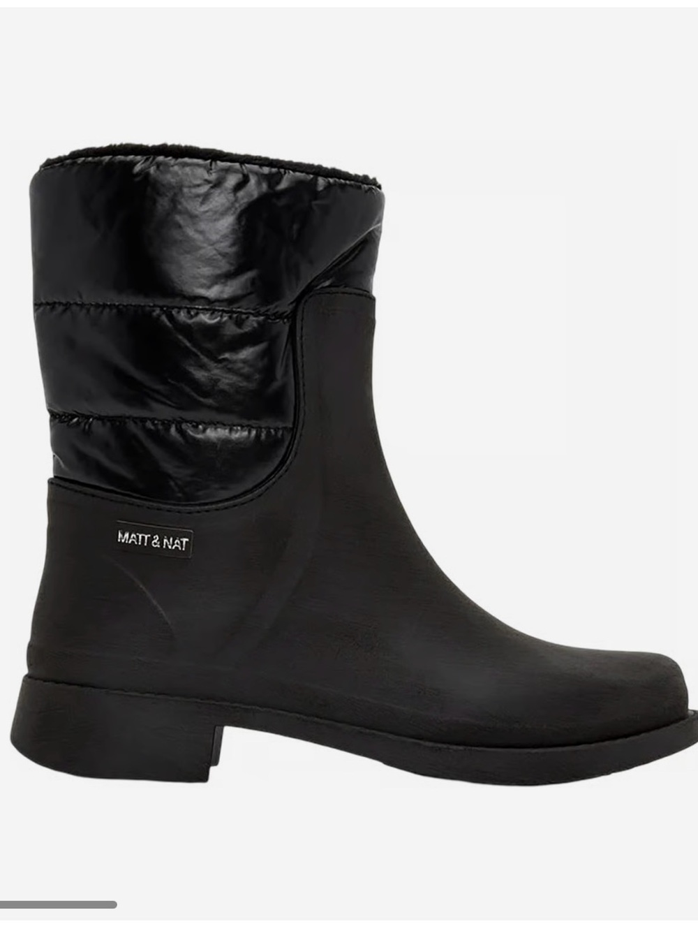 Matt & Nat Black Rominia Vegan Rain Boot